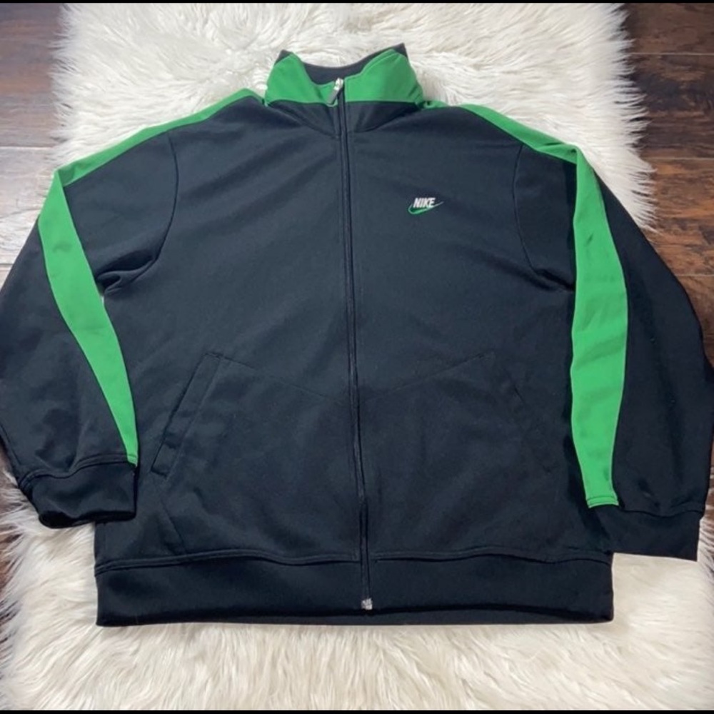 Nike | Green Zip Up Sweater